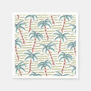 Servilleta De Papel Patrón de palmera