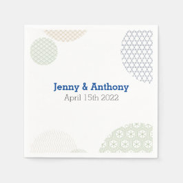 Servilleta De Papel Patrón de papel japonés moderno