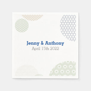 Servilleta De Papel Patrón de papel japonés moderno