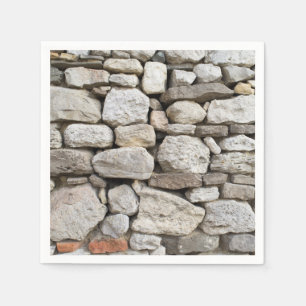 Servilleta De Papel Patrón de pared de piedra de escombro