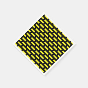 Servilleta De Papel Patrón de pared negro y amarillo