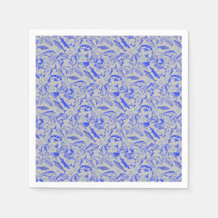 Servilleta De Papel Patrón de peces azul 10.b Lgrey BG
