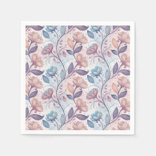 Servilleta De Papel Patrón de Pintura Abstracta de Acuarela Floral Pas