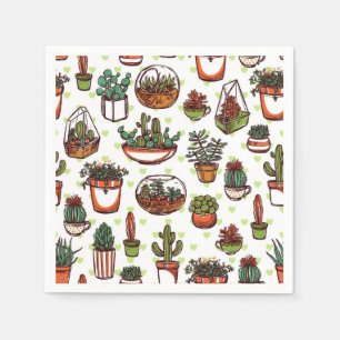 Servilleta De Papel Patrón de planta
