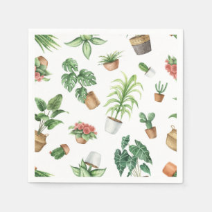 Servilleta De Papel Patrón de planta