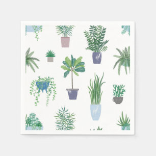 Servilleta De Papel Patrón de planta