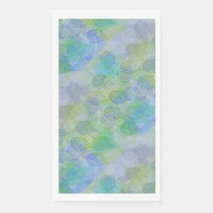 Servilleta De Papel Patrón de plantas A02.b Salve LBlue BG