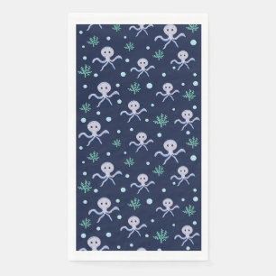 Servilleta De Papel Patrón de pulpo bajo el mar