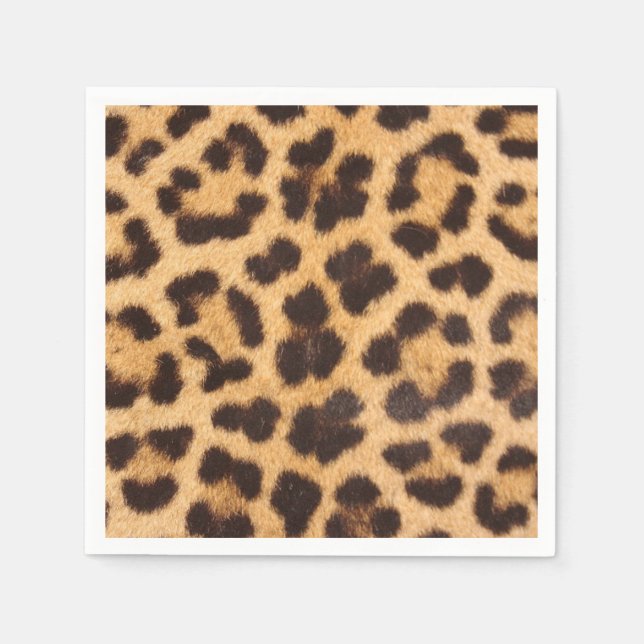 Servilleta De Papel Patrón de puntos de leopardo (Anverso)