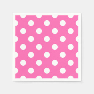 Servilleta De Papel Patrón de puntos de polka blanco vintage