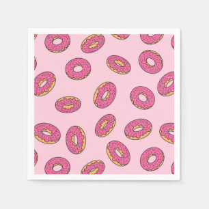 Servilleta De Papel Patrón de puntos de rociado rosado