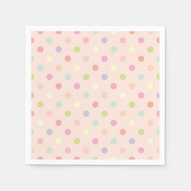 Servilleta De Papel Patrón de puntos polacos (Anverso)