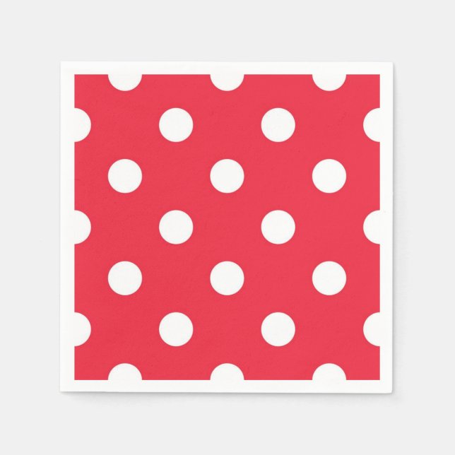 Servilleta De Papel Patrón de puntos polacos (Anverso)