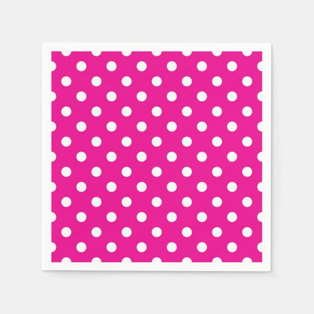 Servilleta De Papel Patrón de puntos polacos (Anverso)