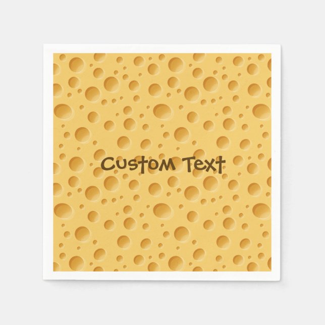 Servilleta De Papel Patrón de queso suizo (Anverso)