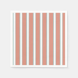 Servilleta De Papel Patrón de rayas azules, rosas y blancas