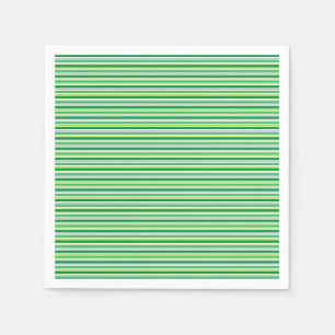 Servilleta De Papel Patrón de rayas verdes del día de San Patricio-546