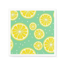 Patrón de rodajas de limón verdes y amarillas