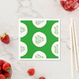 Servilleta De Papel Patrón de rodajas de pepino