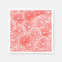 Patrón de rodajas de pomelo de color agua