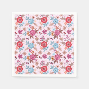 Servilleta De Papel Patrón de Rosas inspirados en otoño
