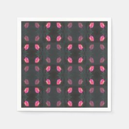Servilleta De Papel Patrón de Rosas Rosadas