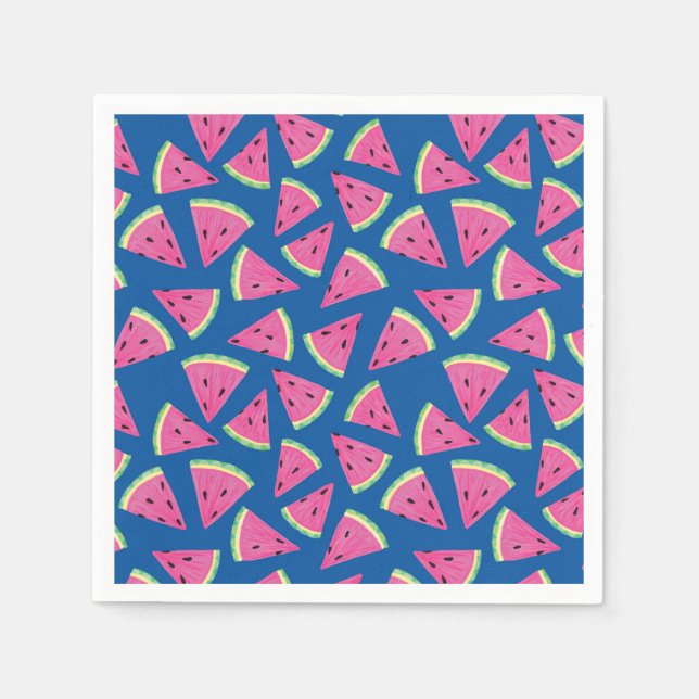 Servilleta De Papel Patrón de sandía de fruta tropical (Anverso)