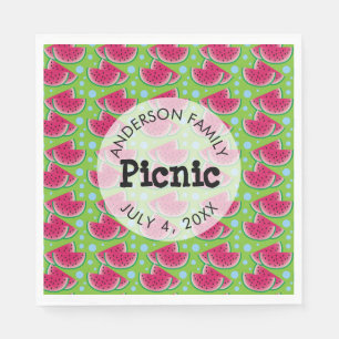 Servilleta De Papel Patrón de sandía para picnic familiar