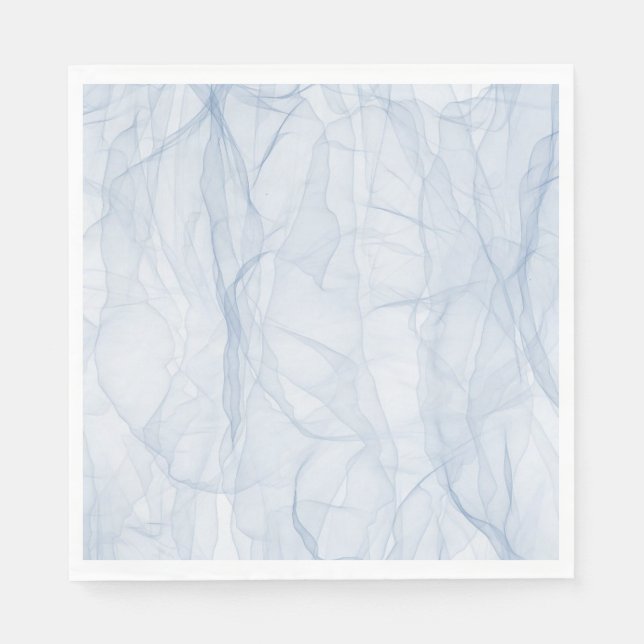 Servilleta De Papel Patrón de sombra azul (Anverso)