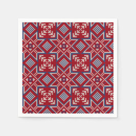 Servilleta De Papel Patrón de suéter escandinavo festivo