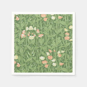 Servilleta De Papel Patrón de Sweet Pea de William Morris Botánico Vin