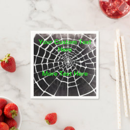 Servilleta De Papel Patrón de telaraña de araña espeluznante Halloween