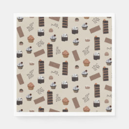 Servilleta De Papel Patrón de tema del chocolate