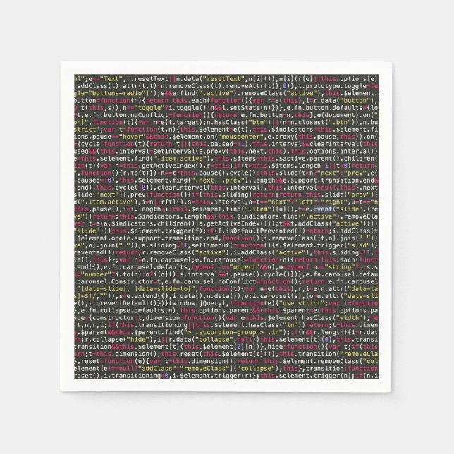 Servilleta De Papel Patrón de terminal del desarrollador (Anverso)