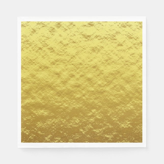 Servilleta De Papel Patrón de textura dorada (lujoso brillo dorado) (Anverso)