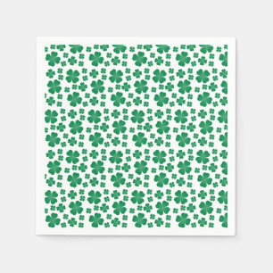 Servilleta De Papel Patrón de tracción de cuatro hojas verde