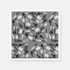 Servilleta De Papel Patrón de utensilios de cocina