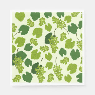Servilleta De Papel Patrón de uvas y hojas de uva