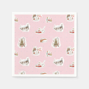 Servilleta De Papel Patrón de viñetas de Navidad de Whoville