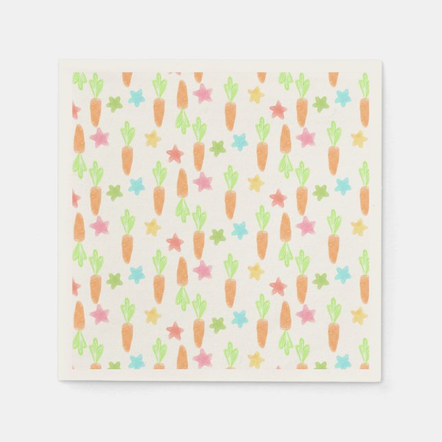 Servilleta De Papel Patrón de zanjas y estrellas (Anverso)