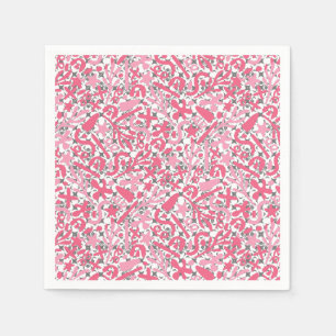 Servilleta De Papel Patrón Doodle en rosa.01.w