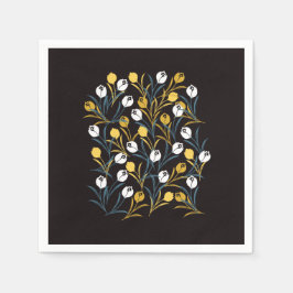 Servilleta De Papel Patrón elegante de flor tulipán