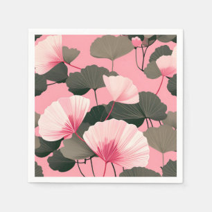 Servilleta De Papel Patrón elegante de hoja de Ginkgo