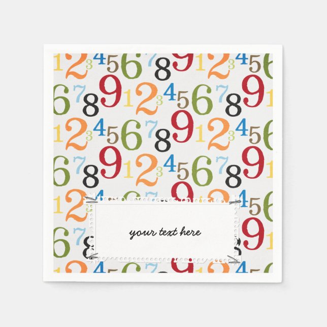 Servilleta De Papel Patrón escolar (Anverso)