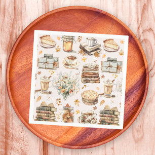 Servilleta De Papel Patrón Estético Esencial Favorito de Otoño