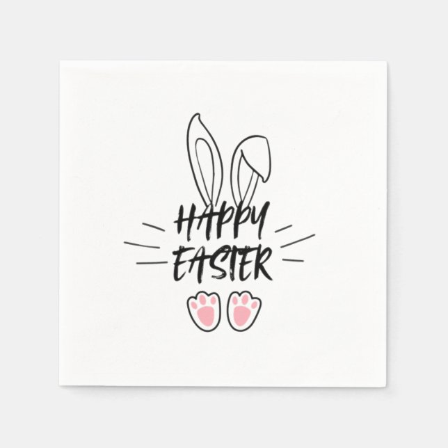 Servilleta De Papel Patrón feliz de Pascua (Anverso)
