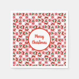 Servilleta De Papel Patrón festivo de Navidad