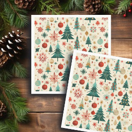 Servilleta De Papel Patrón festivo de vacaciones de invierno