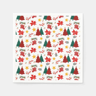 Servilleta De Papel Patrón festivo de vacaciones de Navidad
