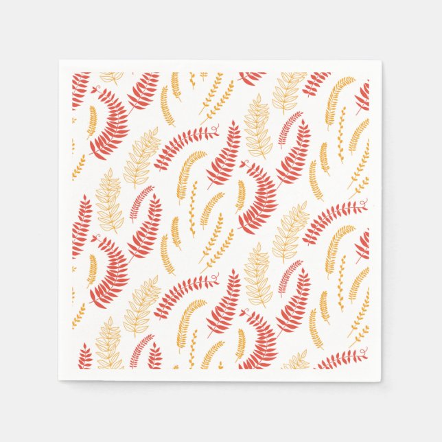 Servilleta De Papel Patrón floral (Anverso)